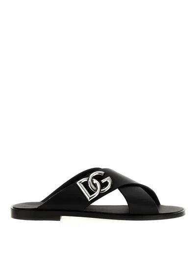 DOLCE & GABBANA SANDALIAS - NEGRO