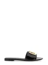 Dolce & Gabbana Logo-plaque Leather Slides