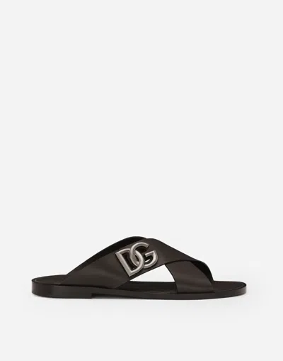 DOLCE & GABBANA CALFSKIN SANDALS