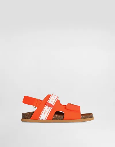 Dolce & Gabbana Kids' Sandalo In Orange