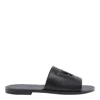 Dolce & Gabbana Black Sandals With Dg Logo Cut-out In Leather Man