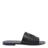 Dolce & Gabbana Black Sandals With Dg Logo Cut-out In Leather Man