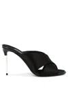 Dolce & Gabbana Satin Sandals With Back Monogram