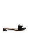 Dolce & Gabbana Buckled Velvet Sandals