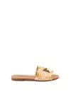 Dolce & Gabbana Woven Texture Slip-on Sandal