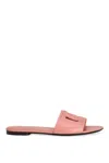 Dolce & Gabbana Slide In Calfskin And Dg Logo