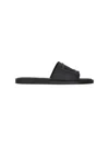 Dolce & Gabbana Black Rubber Beachwear Pool Slides In Black