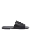 Dolce & Gabbana Black Sandals With Dg Logo Cut-out In Leather Man In Black