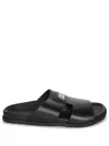 Dolce & Gabbana Dolce&gabbana Men Logo Leather Sandals In Black