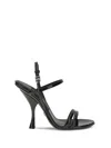 Dolce & Gabbana 105mm Ankle-strap Leather Sandals In Black
