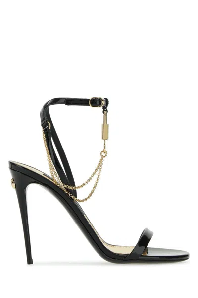 Dolce & Gabbana Sandals In Blackoro