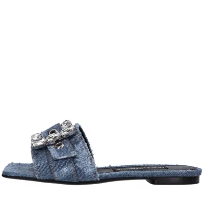 DOLCE & GABBANA DOLCE & GABBANA SANDALS DENIM