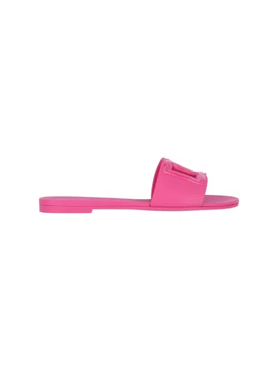 Dolce & Gabbana Sandals "dg" In Pink