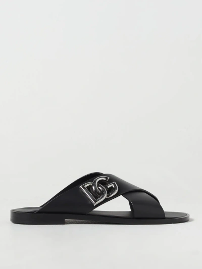 Dolce & Gabbana Sandals  Men Colour Black