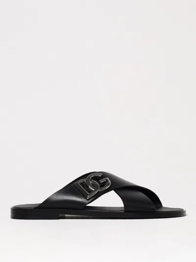 Dolce & Gabbana Sandals  Men Colour Black In Schwarz