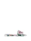 Dolce & Gabbana Women Sandals With Flowers In Multicolour