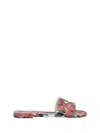 Dolce & Gabbana Women Sandals With Flowers In Pink