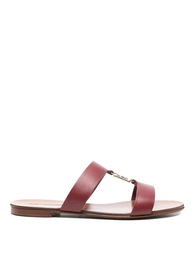 Dolce & Gabbana Leather Shoes In Red