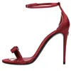 Dolce & Gabbana Dolce&gabbana Sandals Women Satin Red/dark Red In Rosso Vivaci