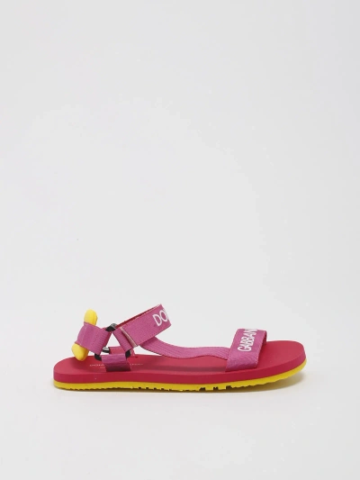 Dolce & Gabbana Kids' Sandals Sandal In Fucsia-bianco