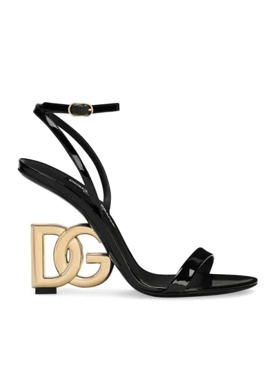 Dolce & Gabbana Sandals Shoes In Black
