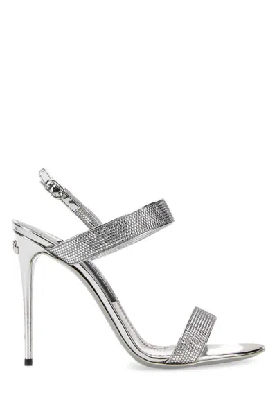 Dolce & Gabbana Sandals In Silver