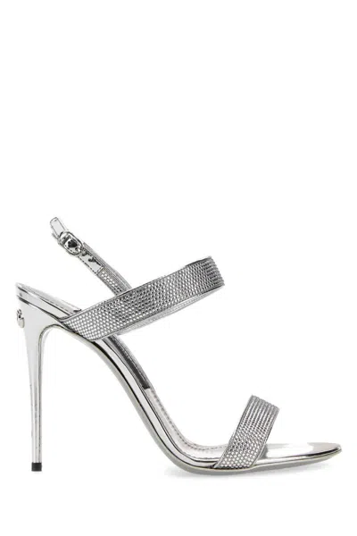 Dolce & Gabbana Sandals In Metallic