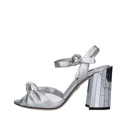 DOLCE & GABBANA DOLCE & GABBANA SANDALS SILVER