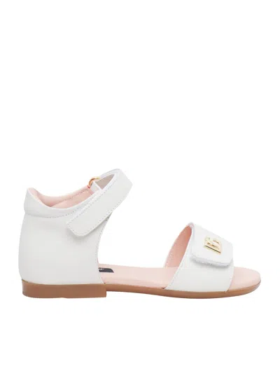 Dolce & Gabbana Kids' Sandals In White