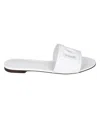 Dolce & Gabbana 20mm Saint Barth Rubber Slide Sandals In White