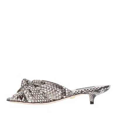Dolce & Gabbana Sandals White In Bianco Chiari E Naturali