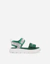 Dolce & Gabbana Sandals With Dolce&gabbana Logo In Green