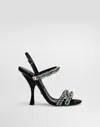 Dolce & Gabbana Crystal-embellished Sandals In Black