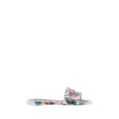 DOLCE & GABBANA SANDALS WITH FLOWERS