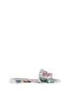 Dolce & Gabbana Women Sandals With Flowers In Mix Fiori Cretonne