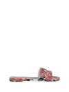 Dolce & Gabbana Women Sandals With Flowers In Red