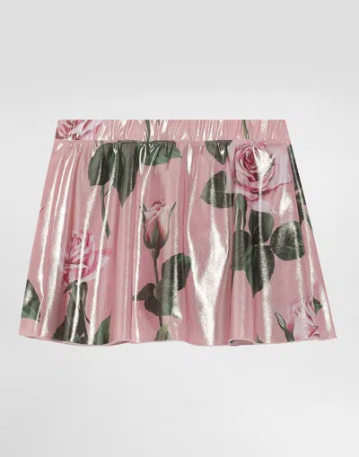 Dolce & Gabbana Sarong Skirt With Rose Print