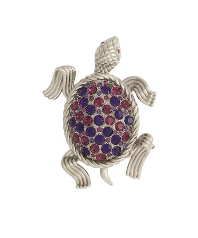 Dolce & Gabbana Sartoria Turtle-shaped Brooch In Multi