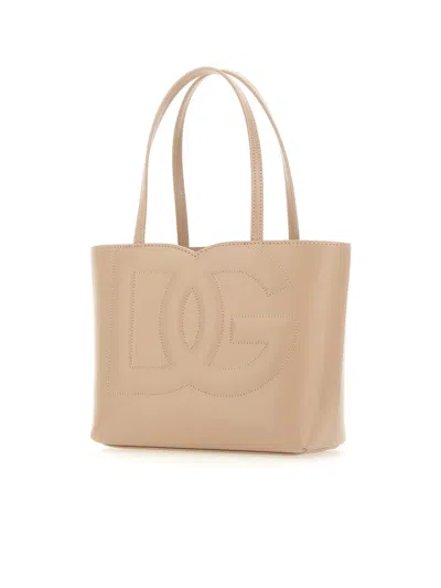 Dolce & Gabbana Tote Dg Logo Small Bag In Nero