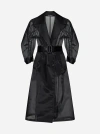 Dolce & Gabbana Double-breasted Long Coat In Black