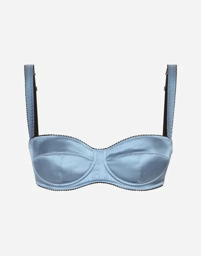 DOLCE & GABBANA SATIN BALCONETTE BRA