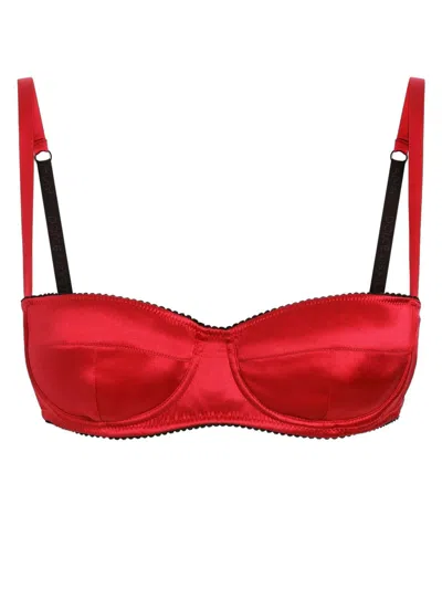 DOLCE & GABBANA SATIN BALCONETTE BRA