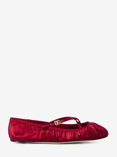 DOLCE & GABBANA SATIN BALLERINAS