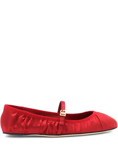 Dolce & Gabbana Satin Ballet Flats