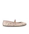 Dolce & Gabbana Satin Ballet Flats In Powder Pink