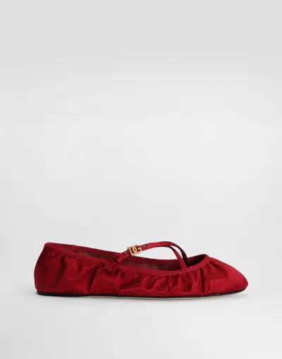 DOLCE & GABBANA SATIN BALLET FLATS