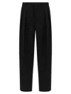 Dolce & Gabbana Men Satin Band Pants In Black