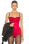 DOLCE & GABBANA SATIN BODYSUIT