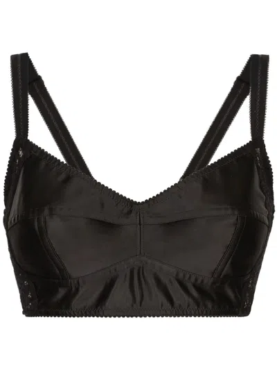 DOLCE & GABBANA SATIN BRA TOP