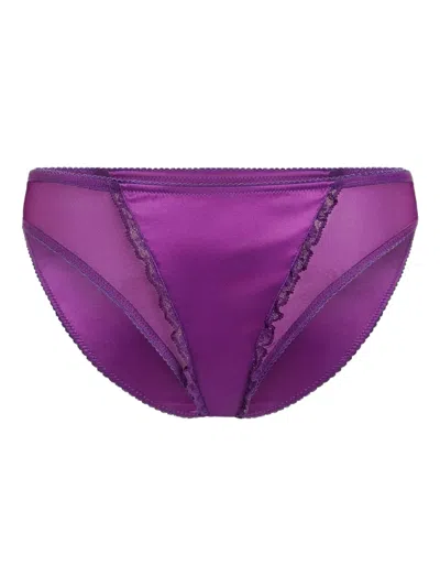 Dolce & Gabbana Satin Briefs In Purple